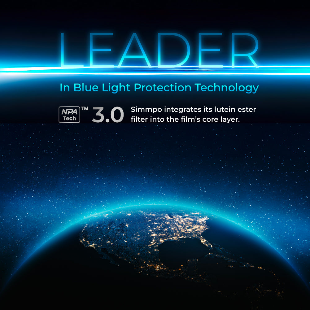Simmpo S-90 透明ブルーライトカットアイプロテクションスクリーンプロテクター